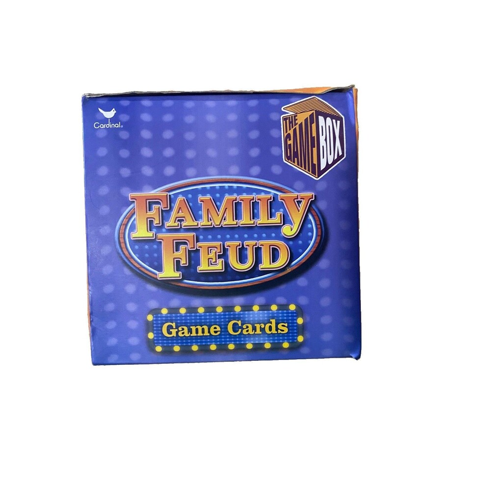 Family Feud Game Cards The Game Box Cardinal 2015 Complete New Open Box Fun